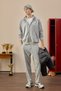 Regular Fit Basic Plain Drawstring Waist Straight-Leg Pocketed Sweatpants D6762AX25AU