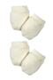 Pure Organic Cotton Baby Newborn 2 Pair Glove Set-Natural - 4
