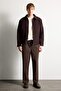 Regular Fit Polo Collar Coat H3994Ax26Sp - 2