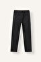 Ultra Soft Wide Leg Elastic Lace-Up Waist Washed Effect Jean Trousers H8355Ax26Sm - 2