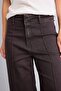 Front Stitching Detailed Culotte High Waist Jean Trousers I1925Ax26Au - 3