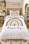 Rainbow Patterned Double-Sided 160X220 cm Sleeping Set, Single Quilted Quilt Without Sheets - 7