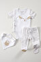 Lamb Organic Newborn Baby Set 3 Pieces 0-3 Months Baby Mini Newborn Gift Set