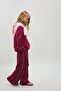Crew Neck Printed Sweatshirt Top Wide Leg Sweatpants 2-Piece Set Girls I1133A826Au - 2