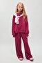 Crew Neck Printed Sweatshirt Top Wide Leg Sweatpants 2-Piece Set Girls I1133A826Au
