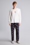 100% Cotton Regular Fit Printed Long Sleeve 2-Piece Pajama Set I3176Ax26Au