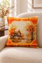 Autumn Themed 43X43 Velvet Cushion Cover - 2