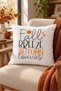 Autumn Patterned Throw Pillow Cover - 2