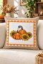 Autumn Themed 43X43 Velvet Cushion Cover