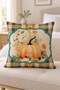 Autumn Themed 43X43 Velvet Cushion Cover - 4
