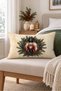 New Year Patterned Double-Sided Printed Velvet Throw Pillow Cover - 35X55 cm |   Soft Touch, Stylish Design - 4