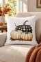 Double-Sided Printed Velvet Texture Autumn and Pumpkin Pattern Throw Pillow Cover - 5
