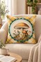 Autumn Themed 43X43 Velvet Cushion Cover - 2