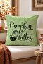 Autumn Themed 43X43 Velvet Cushion Cover - 3