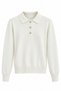 Polo Collar Knitwear with Metal Accessories