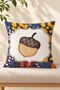 Autumn Themed 43X43 Velvet Cushion Cover - 5