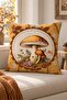 Autumn Themed 43X43 Velvet Cushion Cover - 3