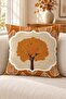 Autumn Themed 43X43 Velvet Cushion Cover