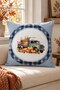Autumn Themed 43X43 Velvet Cushion Cover - 3