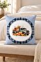 Autumn Themed 43X43 Velvet Cushion Cover - 4