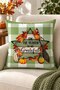 Autumn Themed 43X43 Velvet Cushion Cover - 5