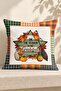 Autumn Themed 43X43 Velvet Cushion Cover - 5