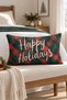New Year Patterned Double-Sided Printed Velvet Throw Pillow Cover - 35X55 cm |   Soft Touch, Stylish Design - 4
