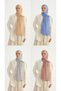 4 Pieces of Crepe Shawl