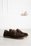 Velvet Lace-Up Genuine Leather Ballerinas - 2