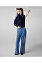 Contrast Waistband Jeans