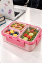 3 Compartment Steel Nutrition Container 620 ml Vgn 7097 - 2