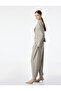Viscose Blended Pocketed Ornamented Buttoned Long Sleeve High Collar Military Blazer Jacket - 4