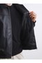 I Normal Fit Shirt Roba Collar Men's Leather Look Jacket from Freezen Store - 4