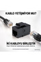 Mn119Ck Cat6 Rj45 Female to Female Clip-On Ethernet Cable Joiner and Extension Attachment-5 Pcs Black - 3