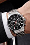 Original Stainless Steel Wristwatch Men's Watch Waterproof Silver Color Dke2141C2 - 2
