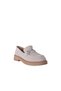 257002 Leather Loafer Women's Shoes with Metal Buckle - 2