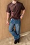 Wuhan 100% Cotton Baggy Navy Blue Men's Jeans - 5