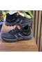 Unisex short children's sports outdoor shoes with straps - black-orange - 5