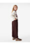 Balon Form Trousers with Bow and Elastic Waist, Loose Fit