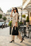 Black Plain Fabric Small Size Hobo Model Handbag - 3