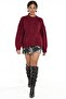 Mixray Round Neck Oversize Knitted Sweater - 2