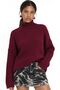 Mixray Oversize Ribbed Turtleneck Sweater