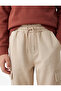 Balon Cut Jogger Sweatpants with Cargo Pockets and Tie Waist - 2