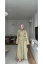 Women's Volan Sleeve Double Skirt Set M41675 - Mold Green