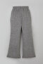 Girl's Pantsuit with Cool Lettering Embroidery, Ages 5-9, Gray Melange - 8