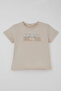 Boy's Shorts Set with Lettering Printed Shorts and Lacing Accessories, 1.5-5 Years Old, Beige - 5