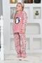 New Season Autumn/Winter Girls' Penguin Patterned Fleece Pajama Set 4994 - 5