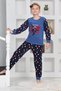 New Season Autumn/Winter Boys Skate 8 Patterned Fleece Pajamas Set 4536 - 2