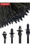 PINMOAP 25PCS Nylon Push Fit Design Self-Locking Cable Tie Combination Of Fixing Clips For Automotiv - 7