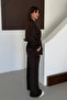 Oversize Zippered Lace-Up Waist Modal Women's Suit 3184 Brown - Special Series - 8